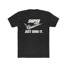 Load image into Gallery viewer, Just Send It - Men's Cotton Crew Tee - Sniperology