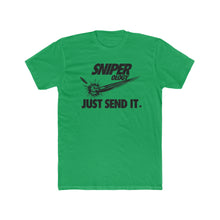 Load image into Gallery viewer, Just Send It - Men's Cotton Crew Tee - Sniperology