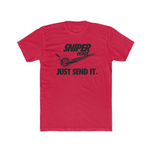 Load image into Gallery viewer, Just Send It - Men's Cotton Crew Tee - Sniperology